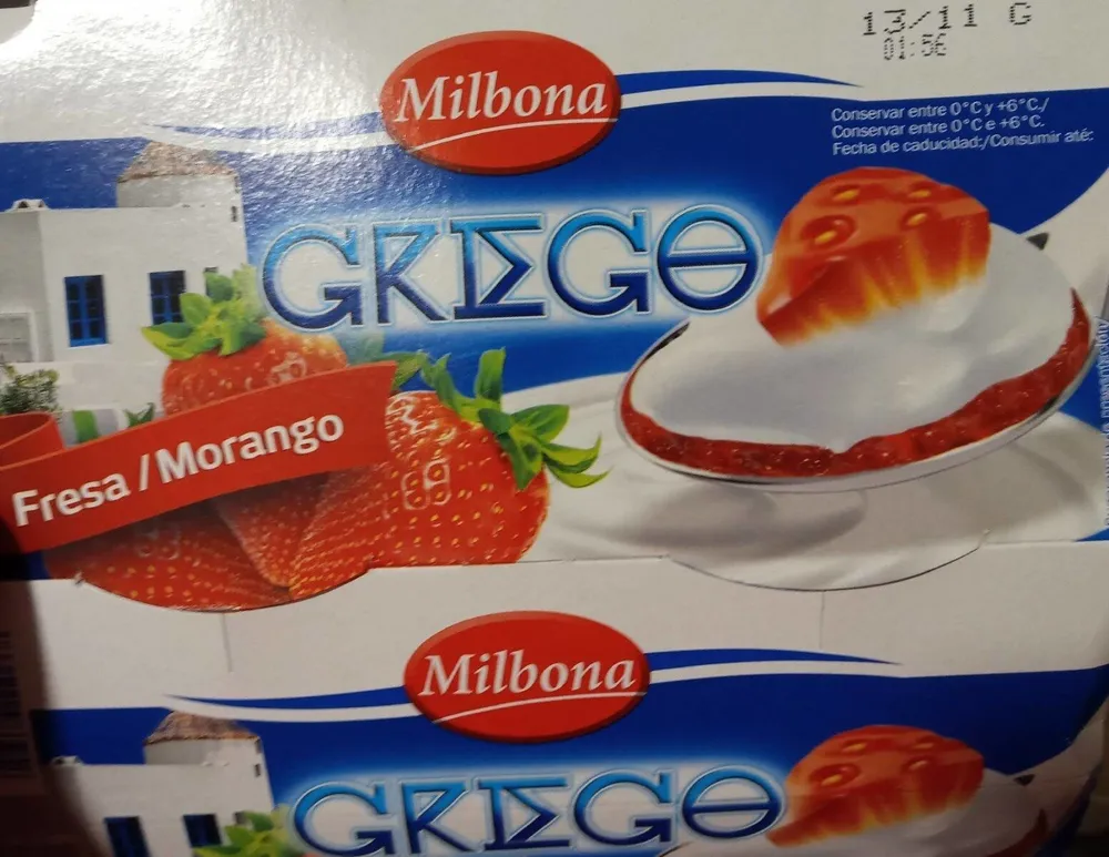 Yogur griego fresa
