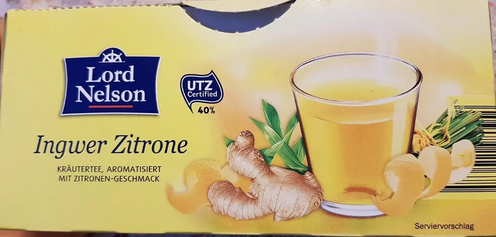 Ingwer-Zitrone Teebeutel