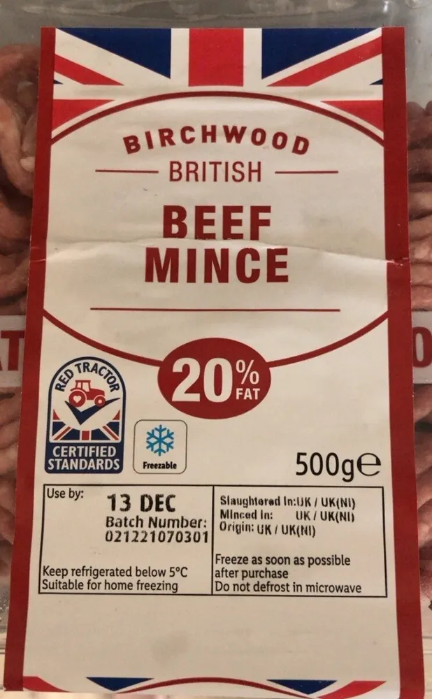 Beef mince