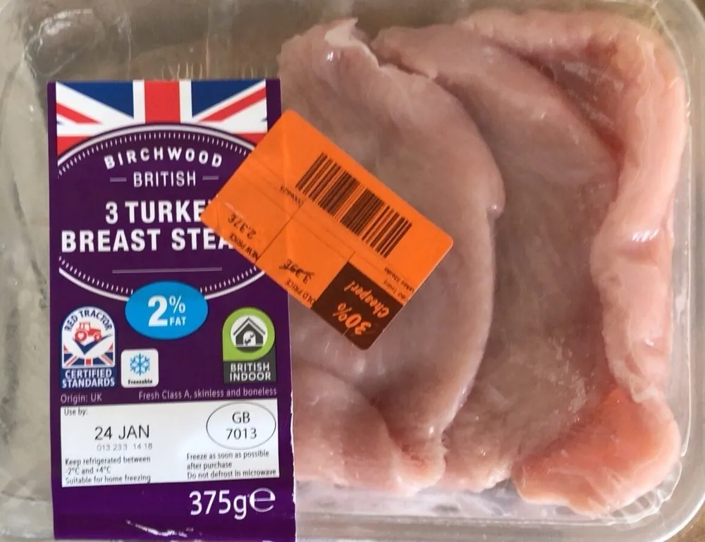 Turkey breast steak