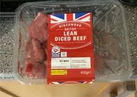 Lean diced beef