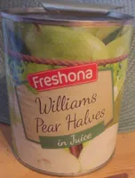 William pear halves in juice