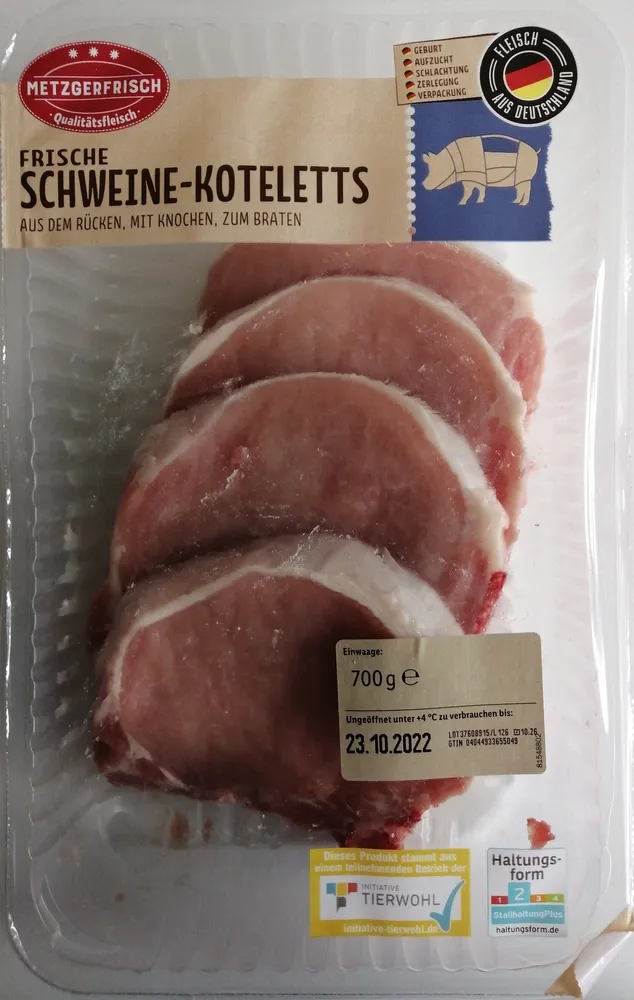 Frische Schweine-Koteletts