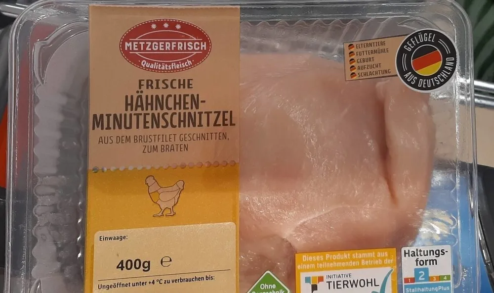 vakuumiert Hähnchenminutenschnitzel  fleisch