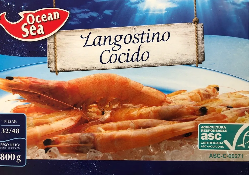 Langostino cocido