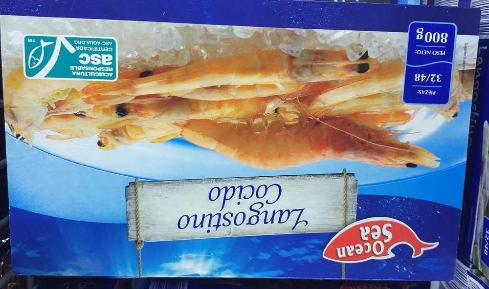 Langostino cocido