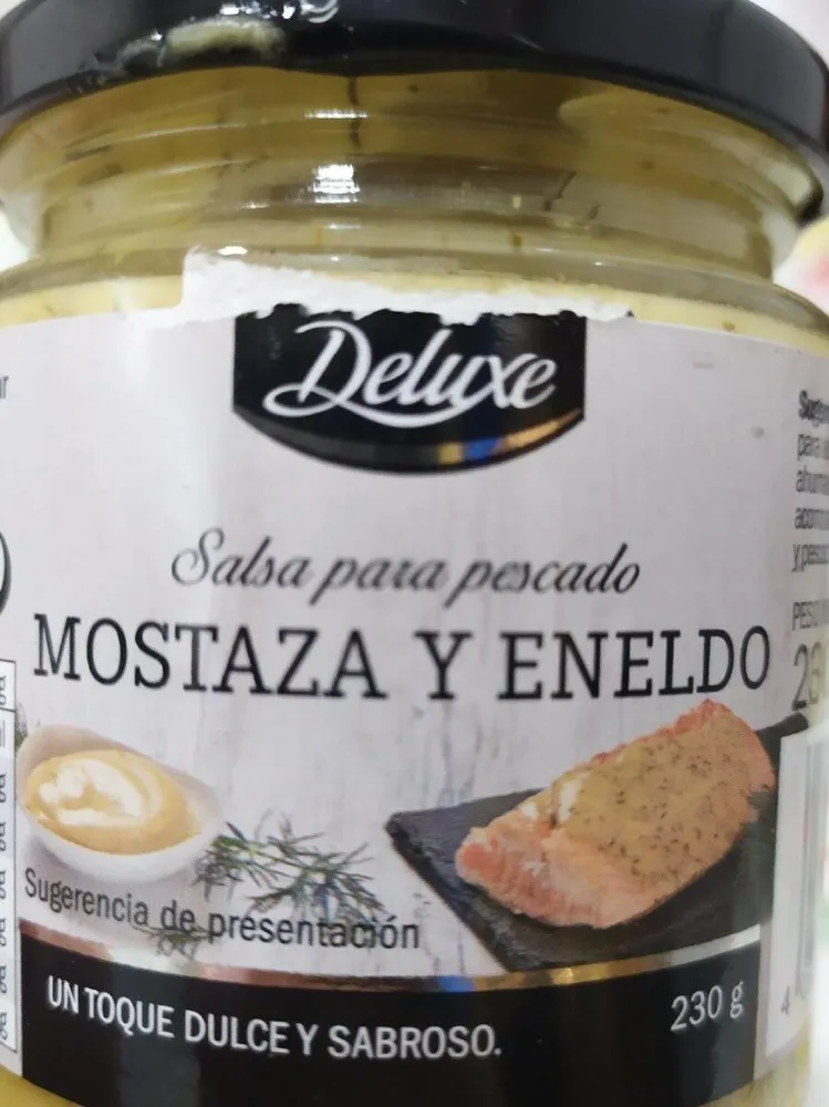 Salsa para pescado mostaza y eneldo
