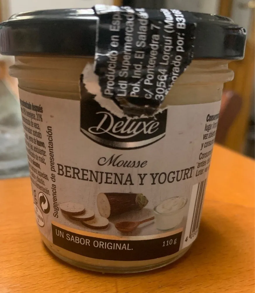 Mose de berenjena y yogurt