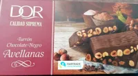 Turrón chocolate negro avellanas
