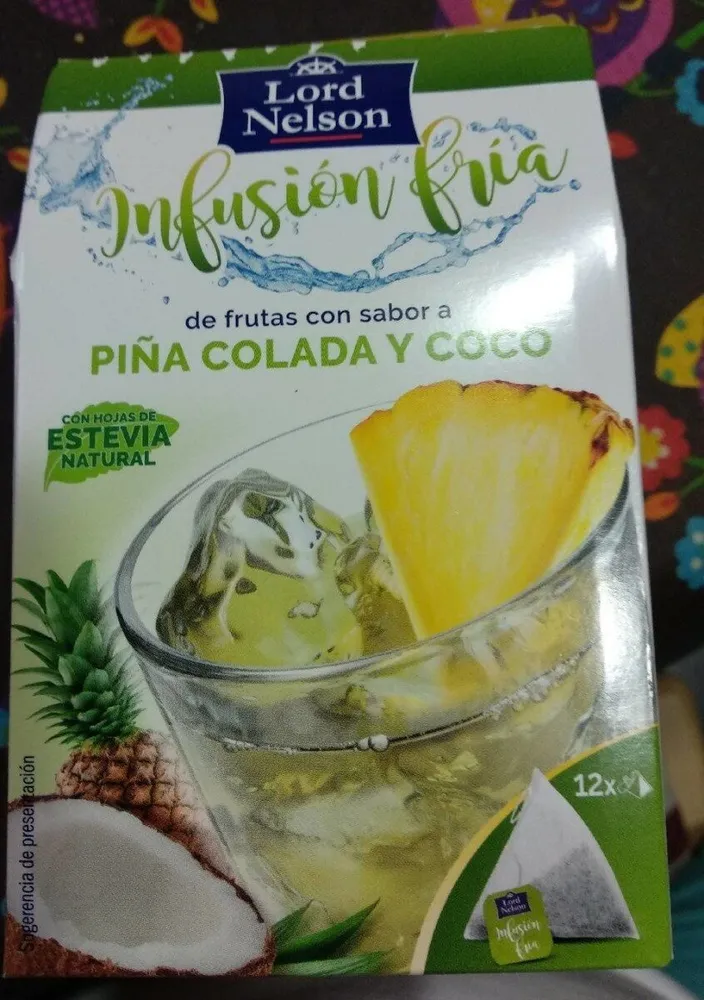 Infusión fría de frutas con sabor a Piña colada y coco