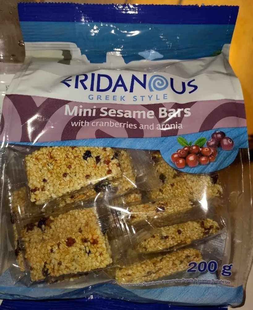 Mini sesame bars