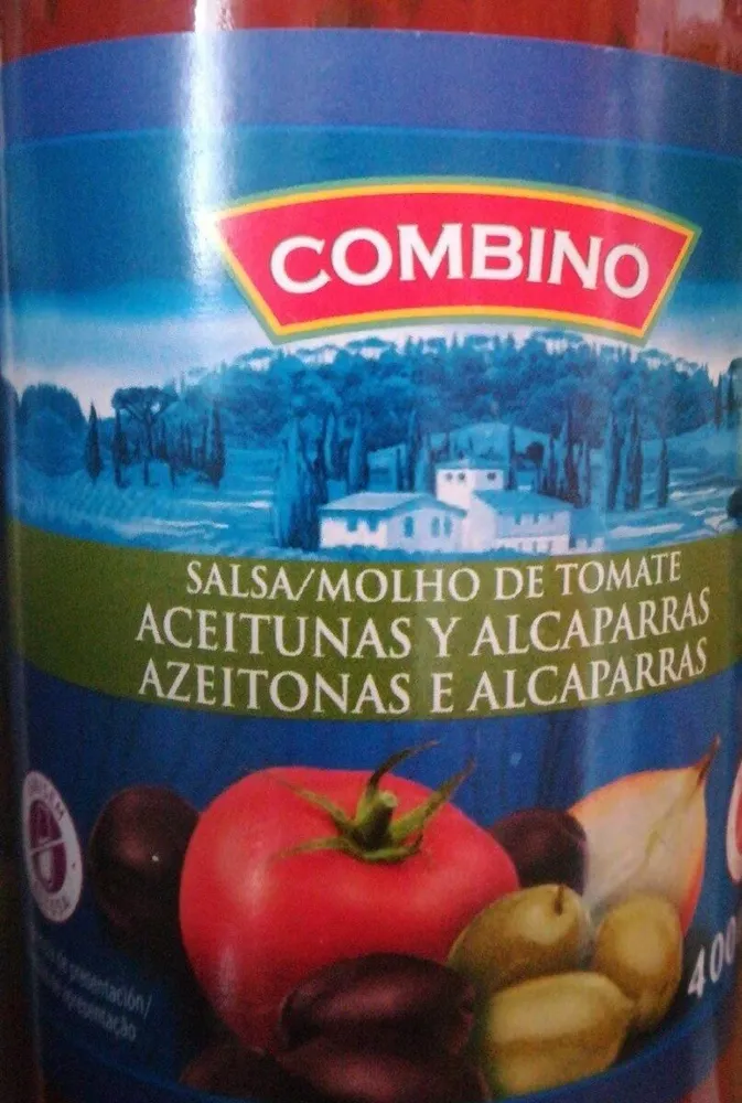 Salsa de tomate aceitunas y alcaparras