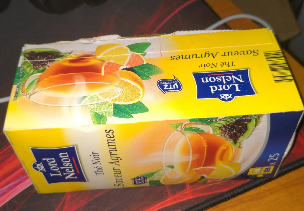 Thé noir saveur agrumes