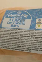 4 large soft white baps