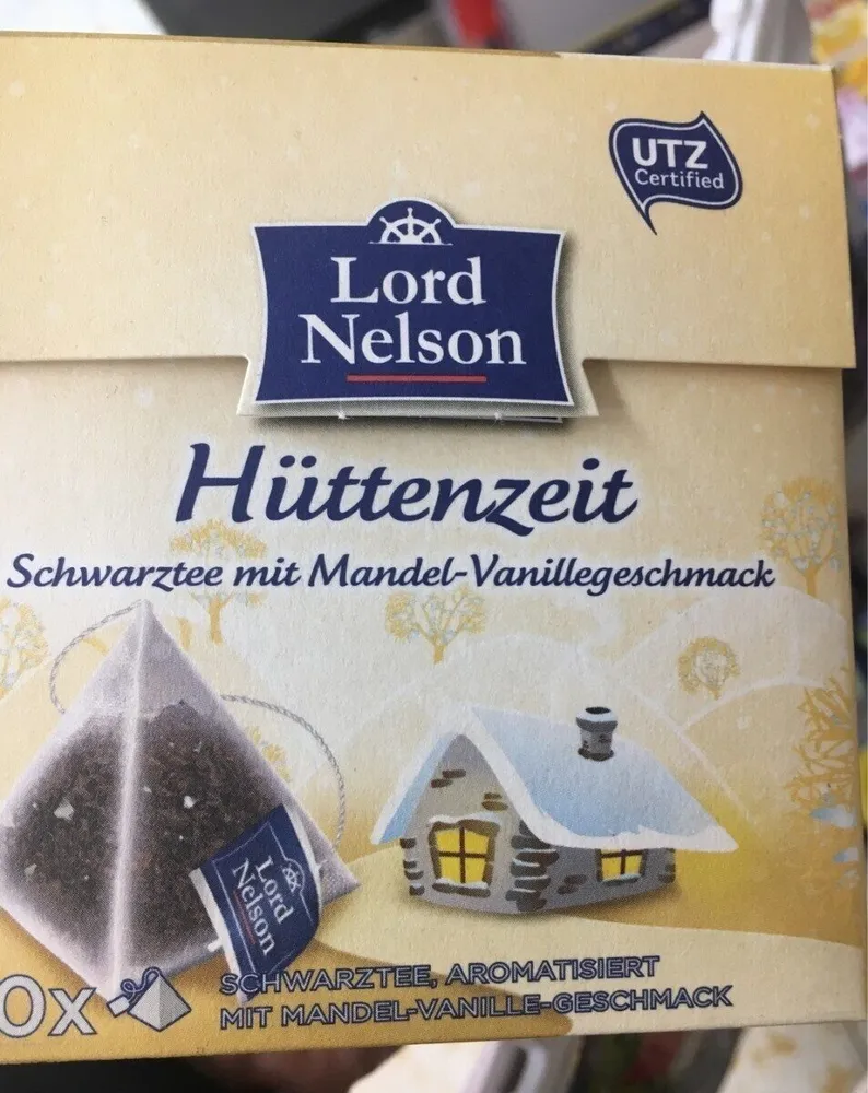 Hüttenzeit Schwarztee mit Mandel-Vanillegeschmack