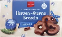 Schoko Lebkuchen Herzen Sterne Brezeln Vollmilch