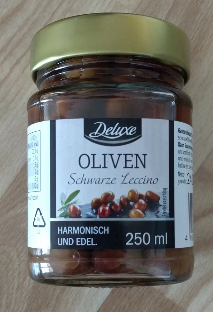 Oliven Schwarze Leccino
