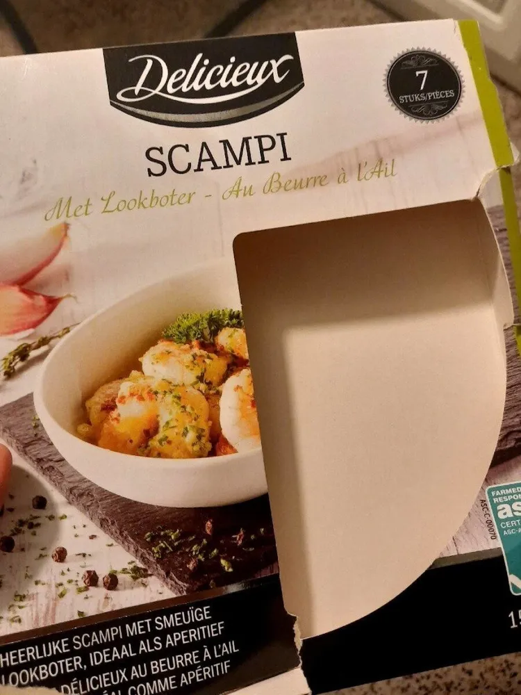 Scampi à l'ail