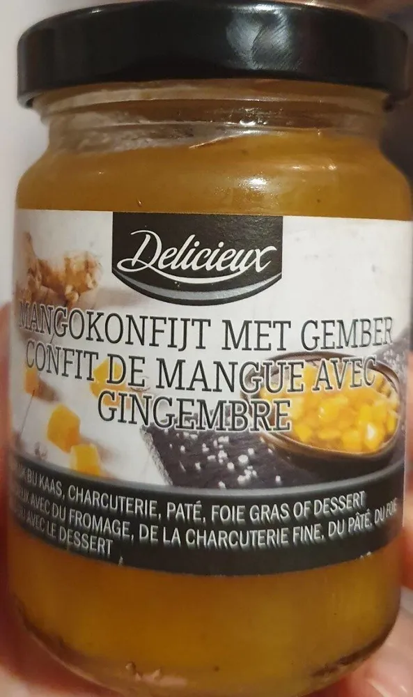 Confit de mangue avec gingembre