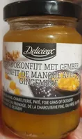 Confit de mangue avec gingembre