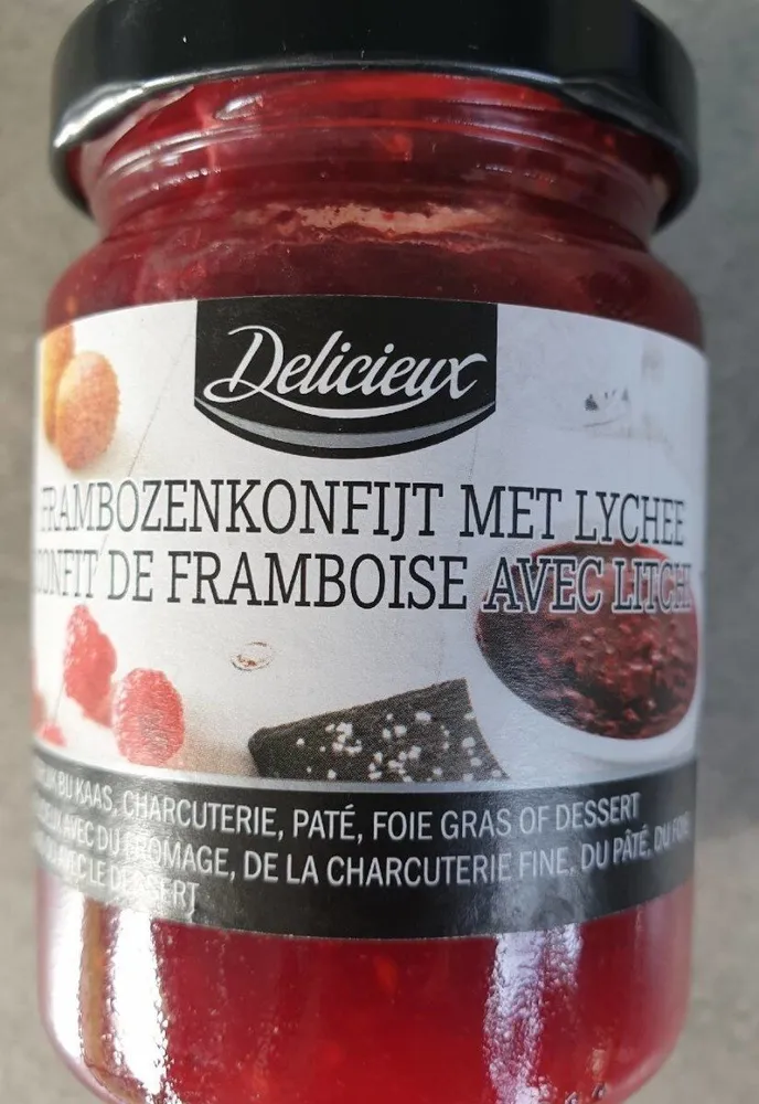 Confit de framboise avec lycher