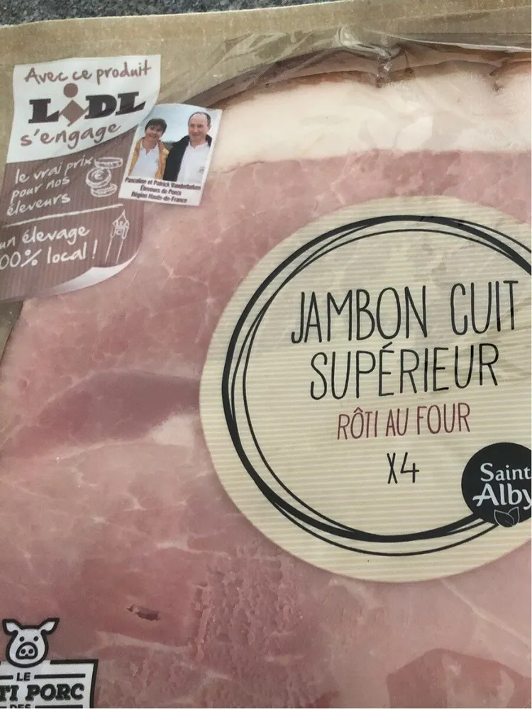 Jambon cuit superieur