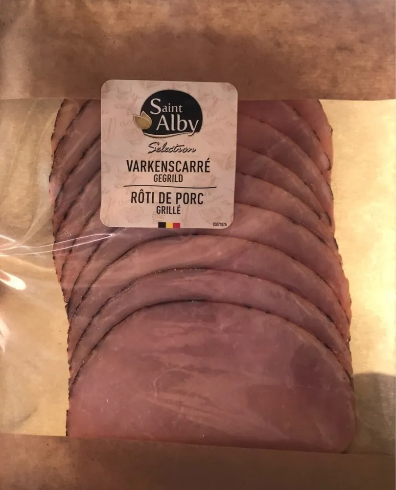 Roti de porc grillé