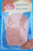 Pain de viande en tranches