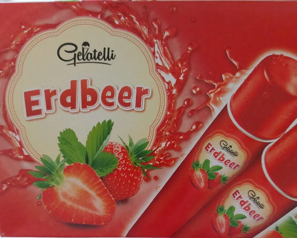 Wassereis Erdbeere