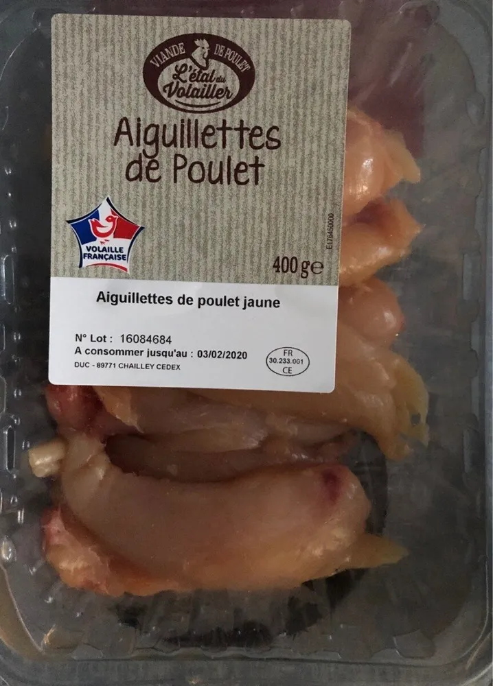 Aiguillettes de poulet jaune