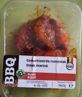 Steak mariné