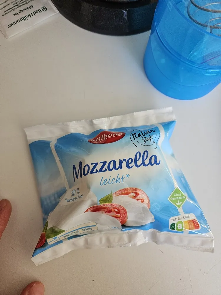 Mozzarella leicht 50% weniger