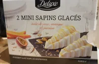 2 mini sapins glacés