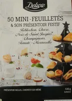 50 mini feuilletés et son présentoir festif
