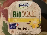 Yaourt bio au lait entier vanille