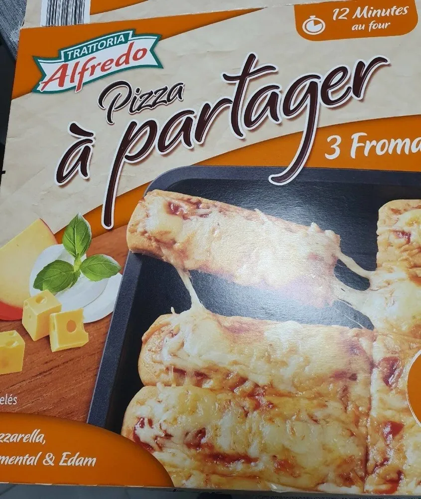 Pizza a partager 3 fromage Trattoria Alfredo