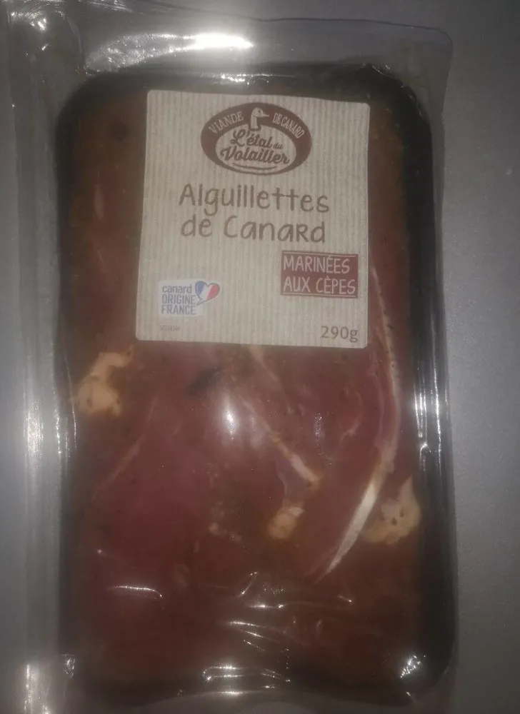 Aiguillettes de canard marinées aux cèpes