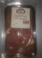 Aiguillettes de canard marinées aux cèpes