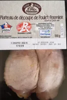 Plateau de découpe de poulet fermier
