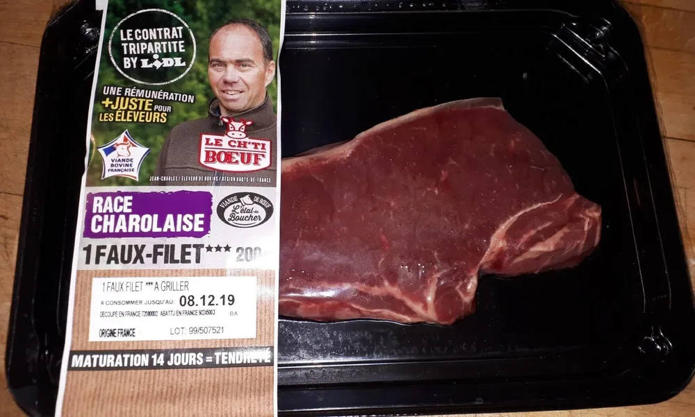 Faux filet race charolaise