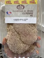 4 Escalopes de dinde à la milanaise