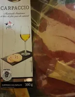Carpaccio Marinade Sauternes et bloc de fois gras de canard