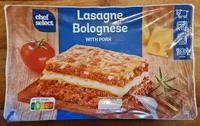 Lasagne Bolognese with minced meat tomato sauce
