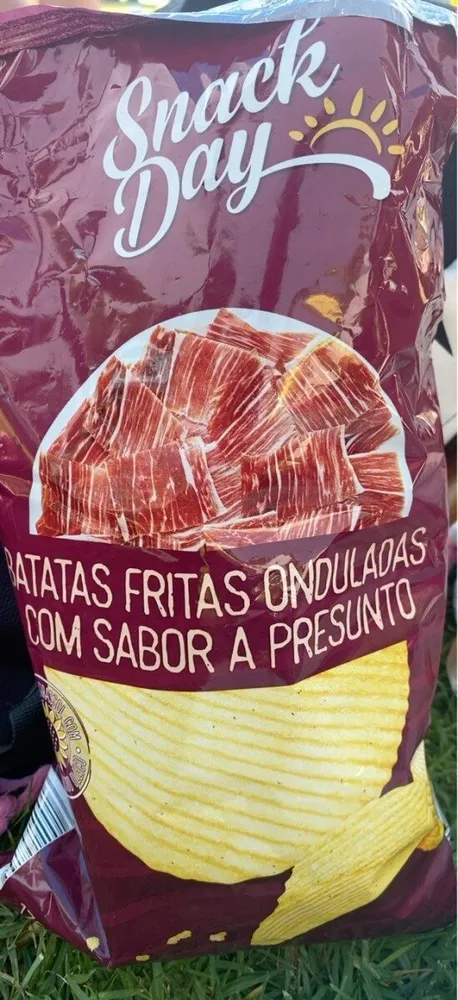 Batatas Fritas Onduladas com Sabor a Presunto