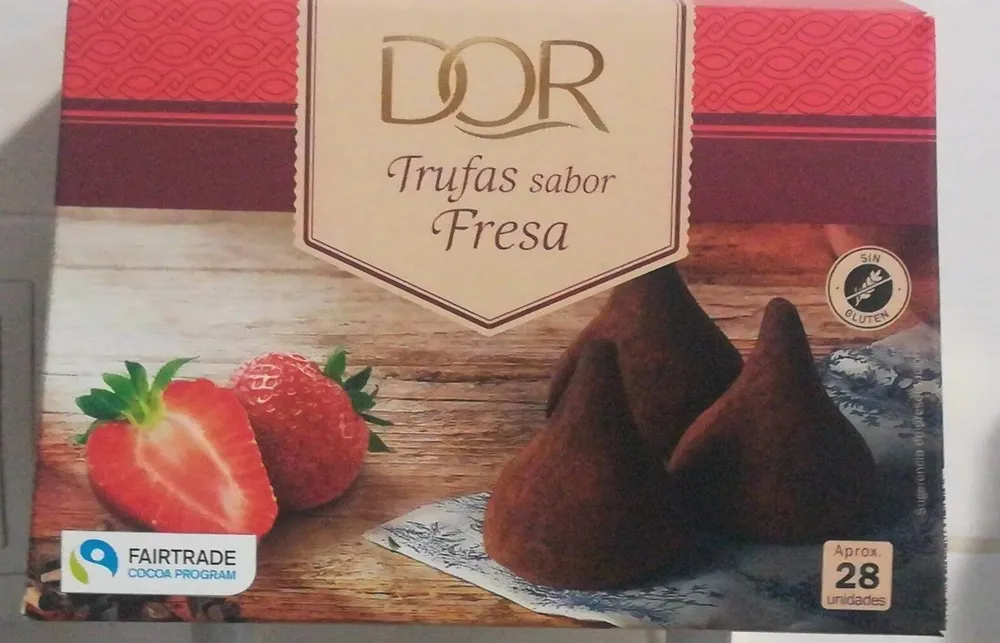 Trufas sabor fresa