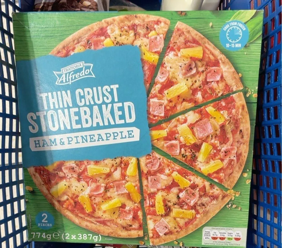 Thin Crust Stonebaked Ham & Pineapple
