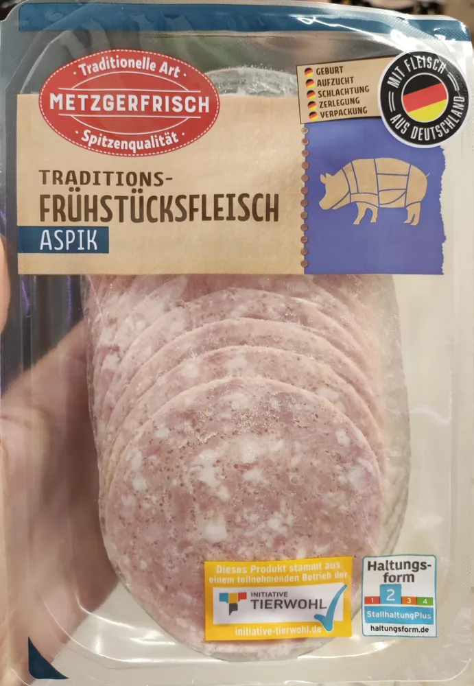 Traditions-Frühstücksfleisch Aspik