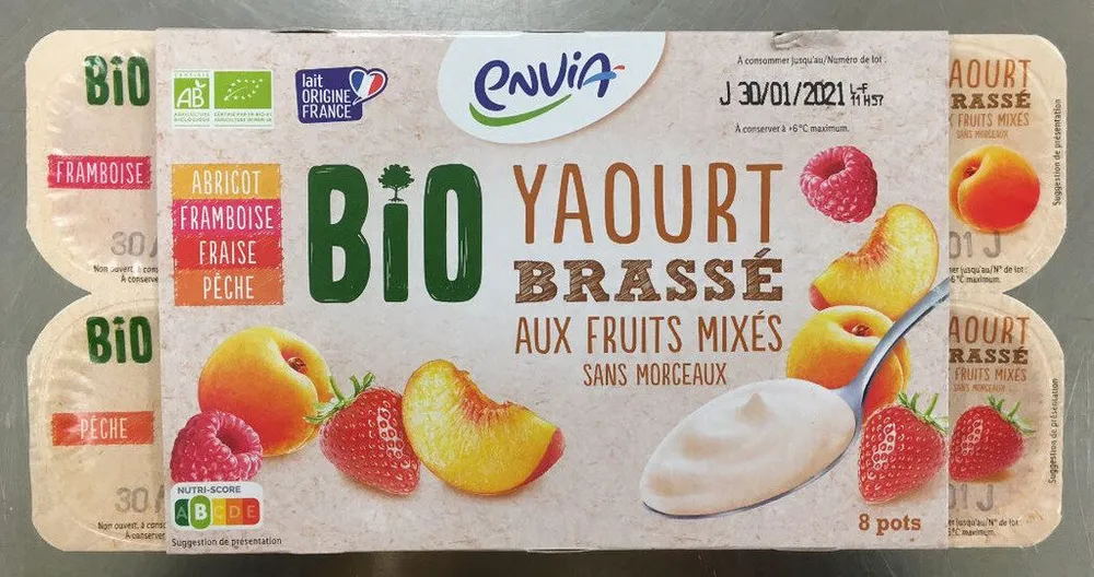 BIO Yaourt brassé aux fruits mixés sans morceaux