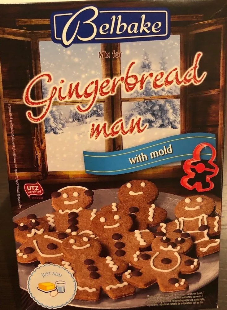 Mix for Gingerbread man with mold