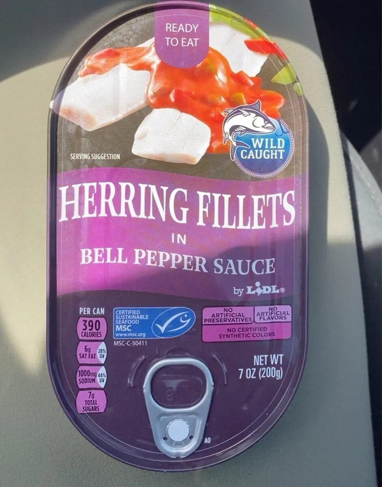 Heringsfilets in Paprikacreme